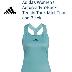 Adidas, Mint Y Tank tank top for tennis or other sports.New with tags size small